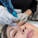 Women getting nanobrow - eyebrow tattoo- permanent makeup at Urban Oasis Nashville